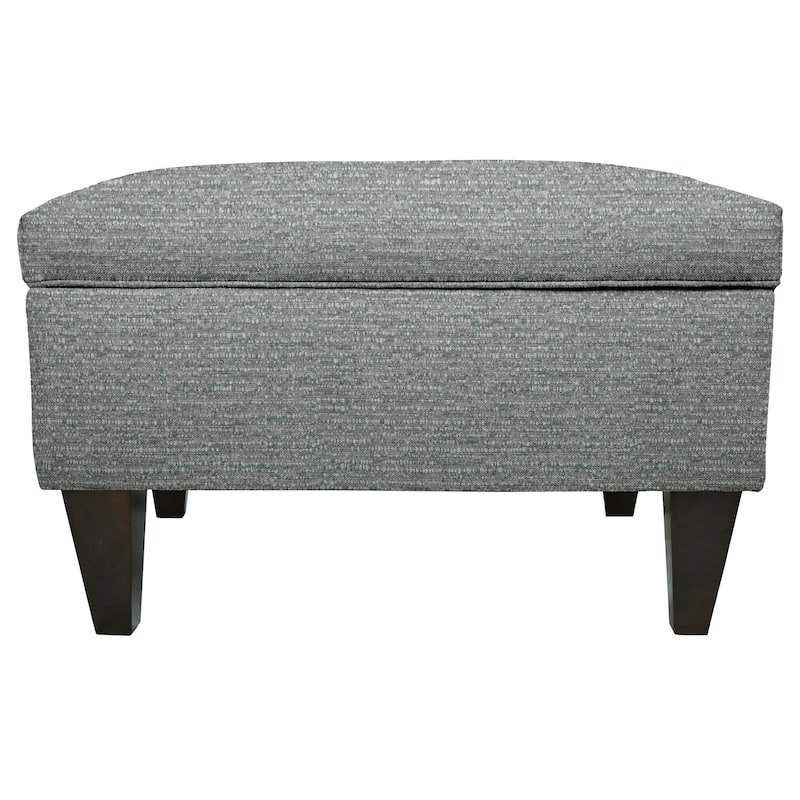MJL Furniture Brooklyn Upholstered Square Storage Ottoman