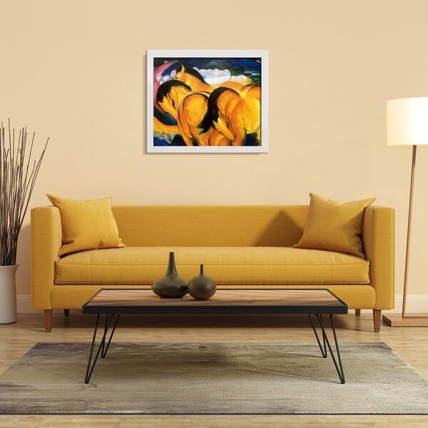 Shop Franz Marc Little Yellow Horses Hand Painted Framed Canvas