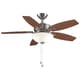 Aire Deluxe 44-inch Ceiling Fan with Light Kit - Free ...