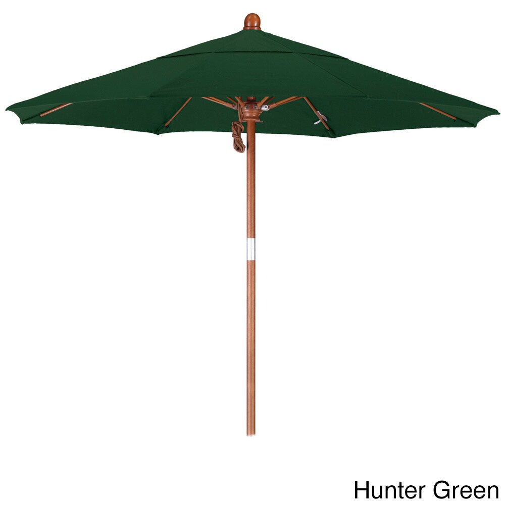 Shop Black Friday Deals On California Umbrella 7 5 Rd Marenti Wood Frame Fiberglass Rib Market Umbrella With Pacifica Fabric Base Not Included On Sale Overstock 11975722