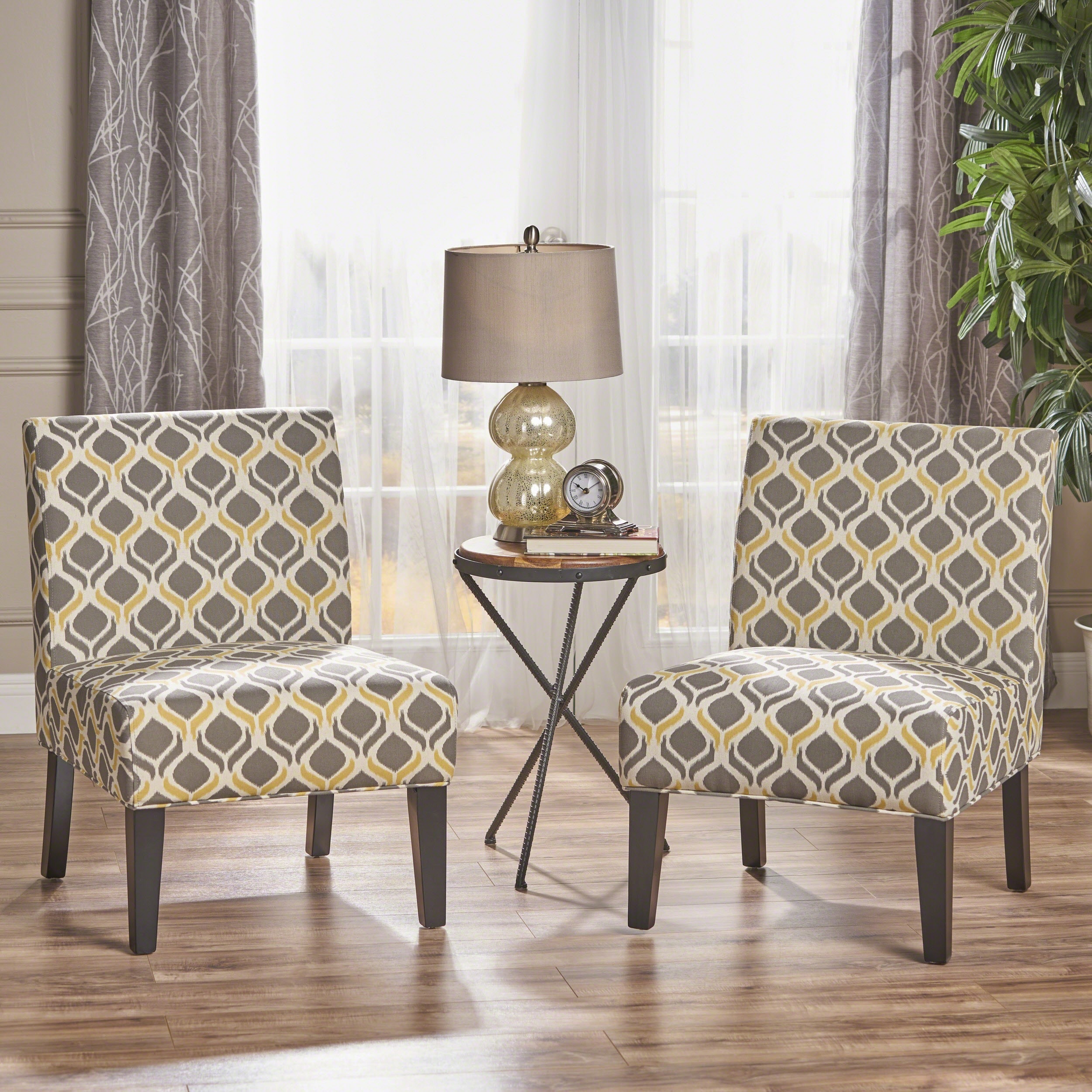 Accent Chairs For Living Room Set Of 2 Soft Sturdy Armless 