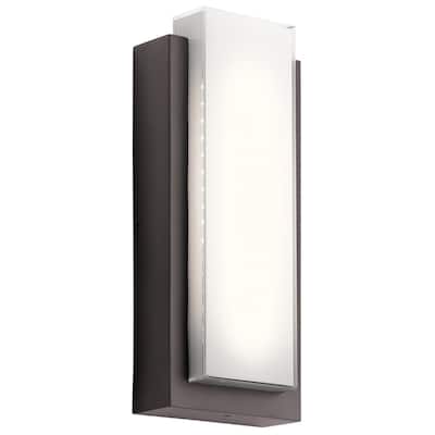 Kichler Lighting Dahlia Collection 2-light Architectural Bronze LED Outdoor Wall Sconce