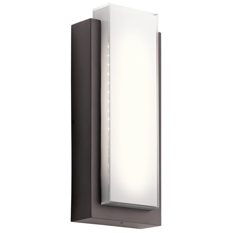 Kichler Lighting Dahlia Collection 2-light Architectural Bronze LED Outdoor Wall Sconce