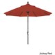 preview thumbnail 2 of 28, North Bend 9-foot Sunbrella Crank Open Auto-tilt Bronze Patio Umbrella by Havenside Home Jockey Red