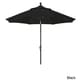 preview thumbnail 7 of 28, North Bend 9-foot Sunbrella Crank Open Auto-tilt Bronze Patio Umbrella by Havenside Home Black