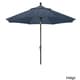 preview thumbnail 5 of 28, North Bend 9-foot Sunbrella Crank Open Auto-tilt Bronze Patio Umbrella by Havenside Home Spectrum Indigo