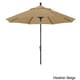 preview thumbnail 21 of 28, North Bend 9-foot Sunbrella Crank Open Auto-tilt Bronze Patio Umbrella by Havenside Home Heather Beige
