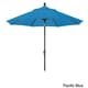 preview thumbnail 4 of 28, North Bend 9-foot Sunbrella Crank Open Auto-tilt Bronze Patio Umbrella by Havenside Home Pacific Blue