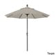 preview thumbnail 22 of 28, North Bend 9-foot Sunbrella Crank Open Auto-tilt Bronze Patio Umbrella by Havenside Home Taupe