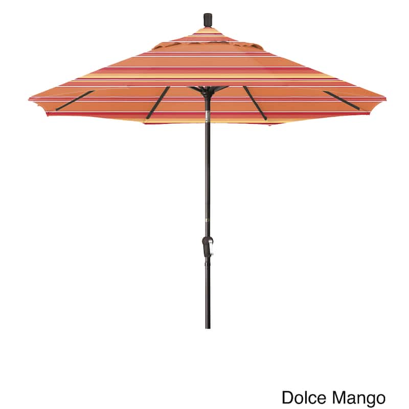 North Bend 9-foot Sunbrella Crank Open Auto-tilt Bronze Patio Umbrella by Havenside Home - Dolce Mango