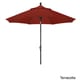 preview thumbnail 19 of 28, North Bend 9-foot Sunbrella Crank Open Auto-tilt Bronze Patio Umbrella by Havenside Home Terracotta