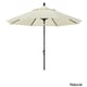 preview thumbnail 11 of 28, North Bend 9-foot Sunbrella Crank Open Auto-tilt Bronze Patio Umbrella by Havenside Home Wheat