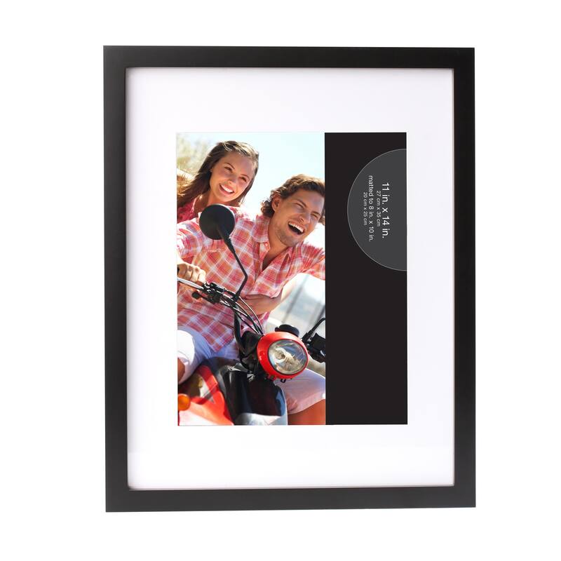 Wood Gallery Picture Frames (Pack of 4) - 4 x 6 - Black