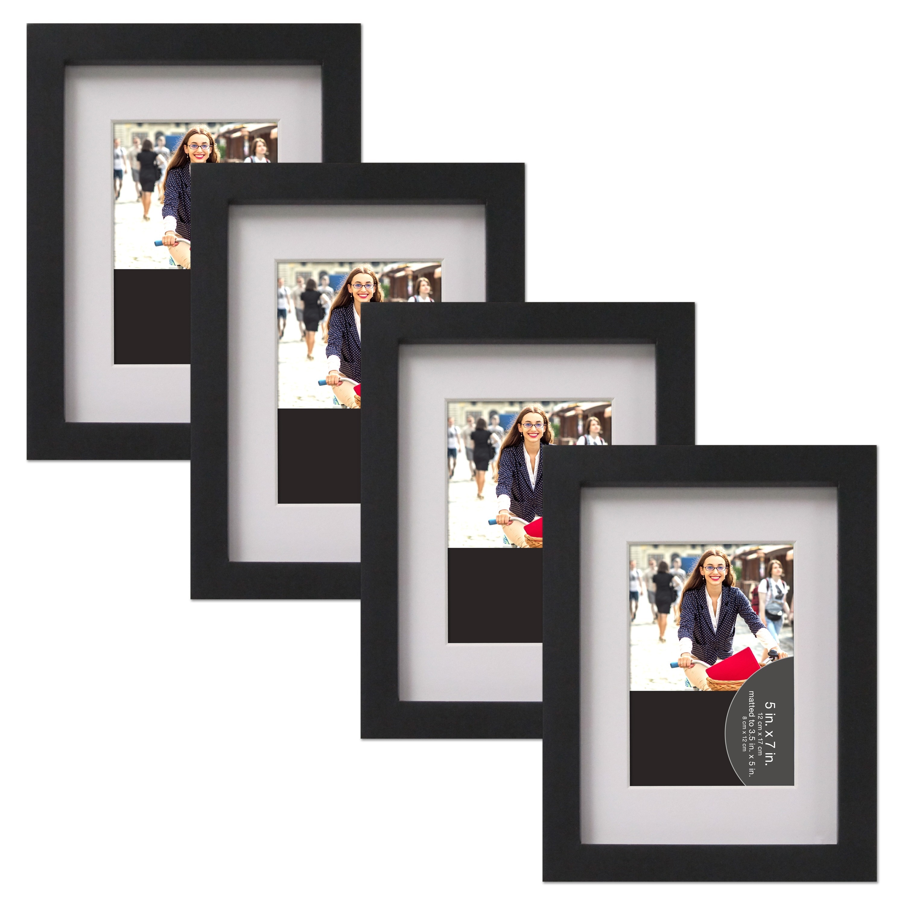 Kieva 11x14 matted to 8x10 Wood Picture Frame, Set of 4 in 2023
