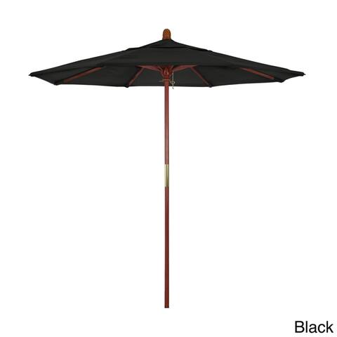 Port Lavaca 7.5ft Round Wood Umbrella by Havenside Home, Base Not Included