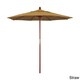 preview thumbnail 14 of 21, Port Lavaca 7.5ft Round Wood Umbrella by Havenside Home, Base Not Included Straw