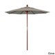 preview thumbnail 13 of 30, Port Lavaca 7.5ft Round Sunbrella Wooden Patio Umbrella by Havenside Home, Base Not Included Spectrum Dove