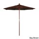 preview thumbnail 6 of 30, Port Lavaca 7.5ft Round Sunbrella Wooden Patio Umbrella by Havenside Home, Base Not Included Bay Brown