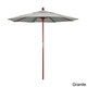 preview thumbnail 15 of 30, Port Lavaca 7.5ft Round Sunbrella Wooden Patio Umbrella by Havenside Home, Base Not Included Granite