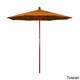 preview thumbnail 25 of 30, Port Lavaca 7.5ft Round Sunbrella Wooden Patio Umbrella by Havenside Home, Base Not Included Tuscan