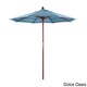 preview thumbnail 12 of 30, Port Lavaca 7.5ft Round Sunbrella Wooden Patio Umbrella by Havenside Home, Base Not Included Dolce Oasis