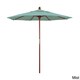 preview thumbnail 21 of 30, Port Lavaca 7.5ft Round Sunbrella Wooden Patio Umbrella by Havenside Home, Base Not Included Spectrum Mist