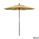 preview thumbnail 26 of 30, Port Lavaca 7.5ft Round Sunbrella Wooden Patio Umbrella by Havenside Home, Base Not Included Wheat