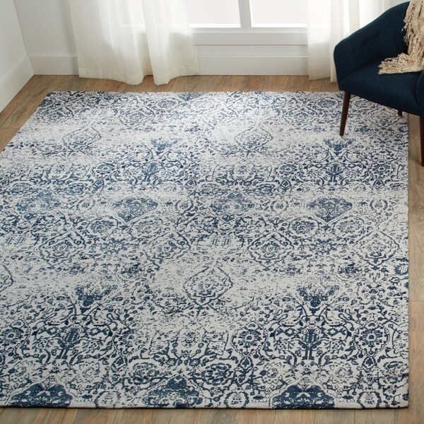 Nourison Damask Distressed Area Rug