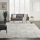 preview thumbnail 50 of 53, Nourison Damask Distressed Contemporary Area Rug 3'6" x 5'6" - Ivory - Runner/Rectangle