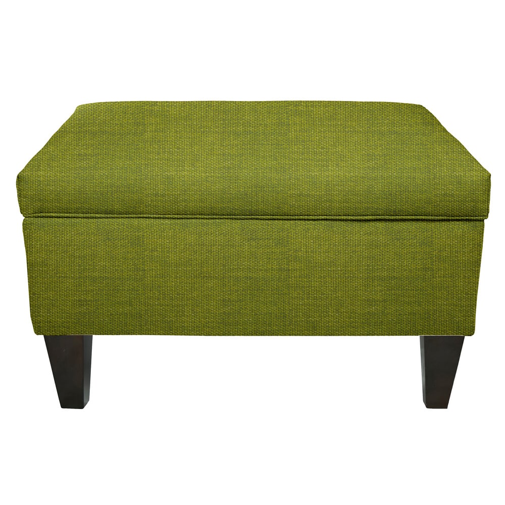 MJL Furniture Wood Polyester-upholstered Storage Ottoman