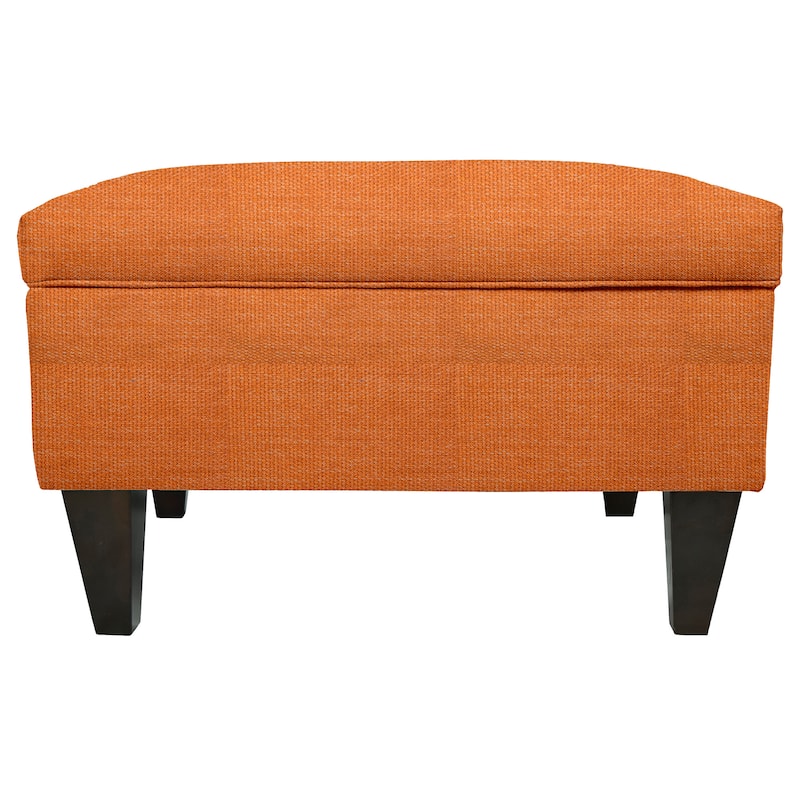 MJL Furniture Wood Polyester-upholstered Storage Ottoman