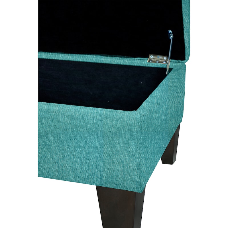 MJL Furniture Wood Polyester-upholstered Storage Ottoman