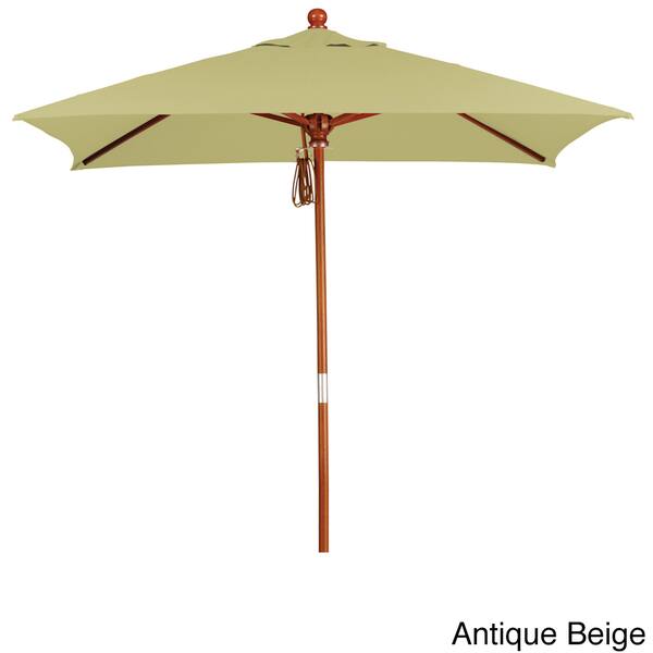 Shop Black Friday Deals On Port Lavaca 6ft Square Wood Umbrella By Havenside Home Base Not Included Overstock 11976049