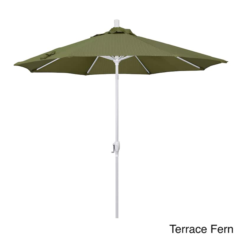 Pompano 9ft Crank Lift Push Button Tilt Round Patio Umbrella by Havenside Home, Base Not Included