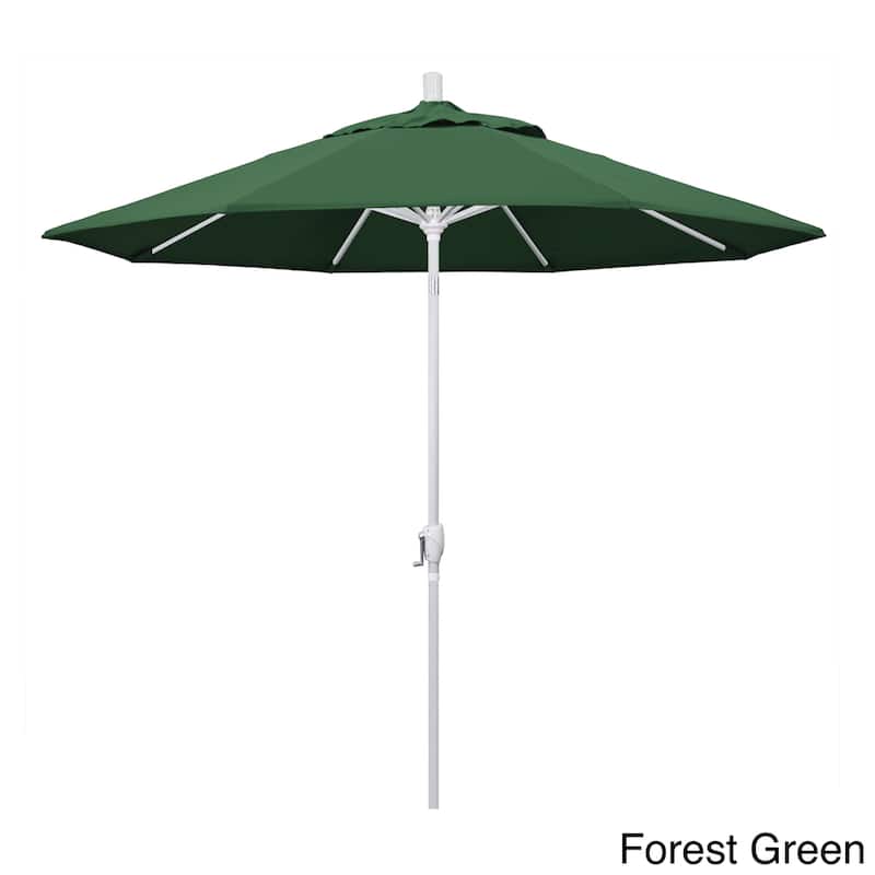 Pompano 9ft Crank Lift Push Button Tilt Round Patio Umbrella by Havenside Home, Base Not Included