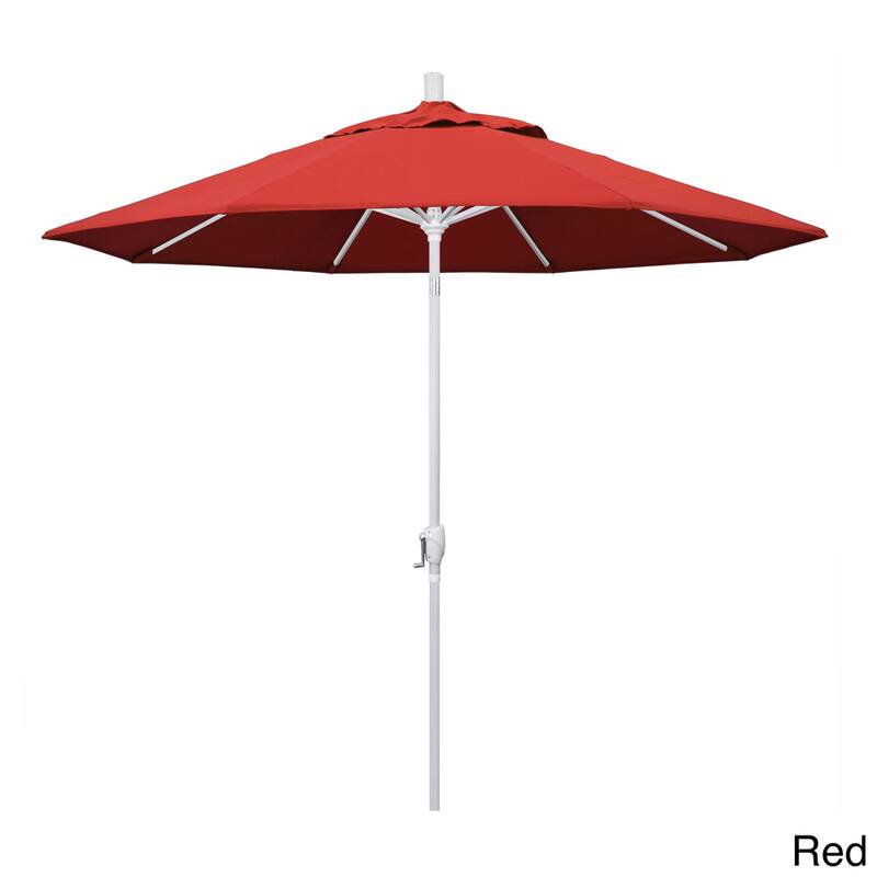 Pompano 9ft Crank Lift Push Button Tilt Round Patio Umbrella by Havenside Home, Base Not Included