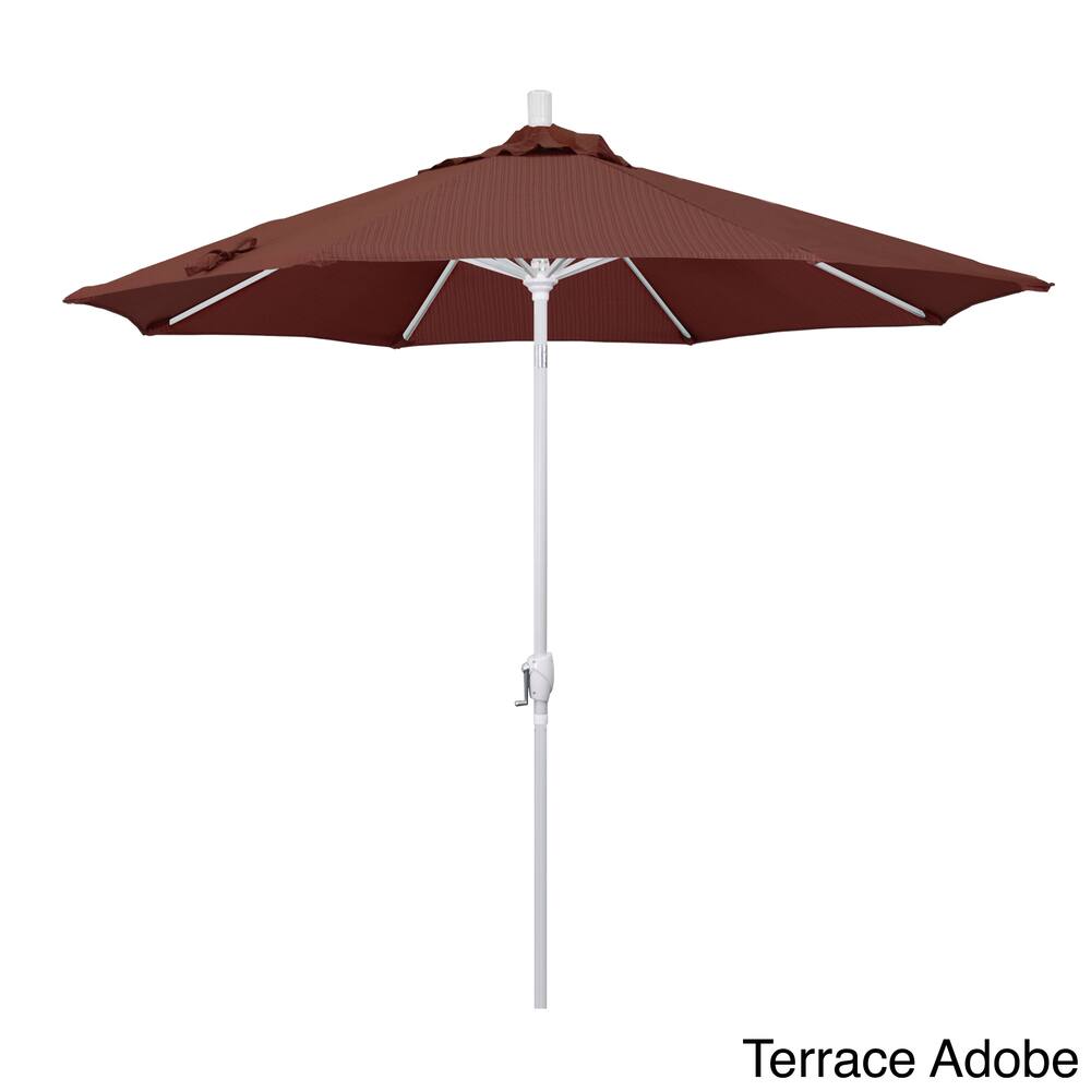 Pompano 9ft Crank Lift Push Button Tilt Round Patio Umbrella by Havenside Home, Base Not Included
