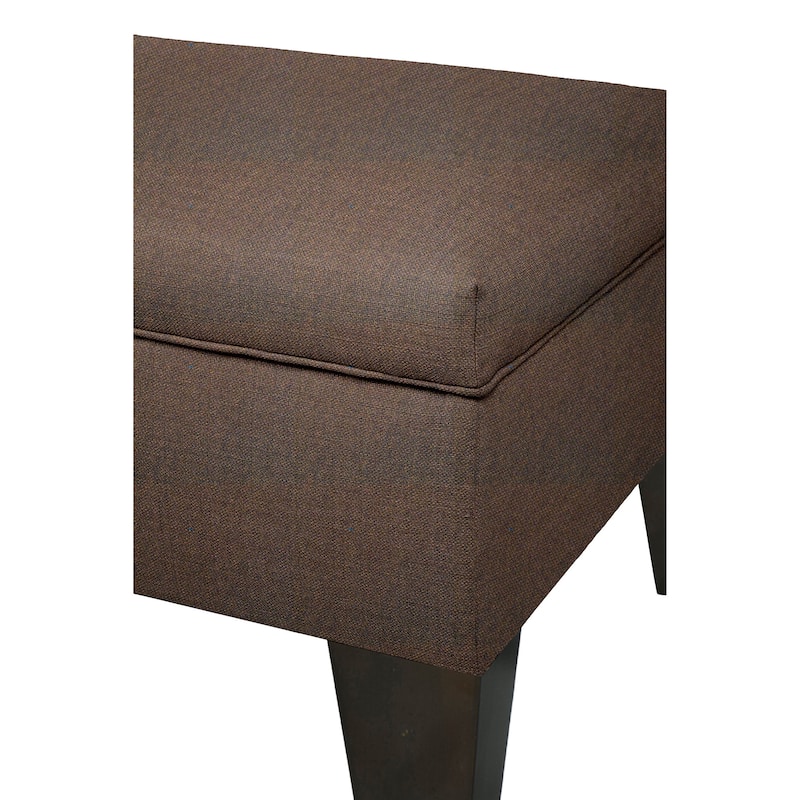 MJL Furniture Brooklyn DAWSON-7 Upholstered Square-legged Box Storage Ottoman