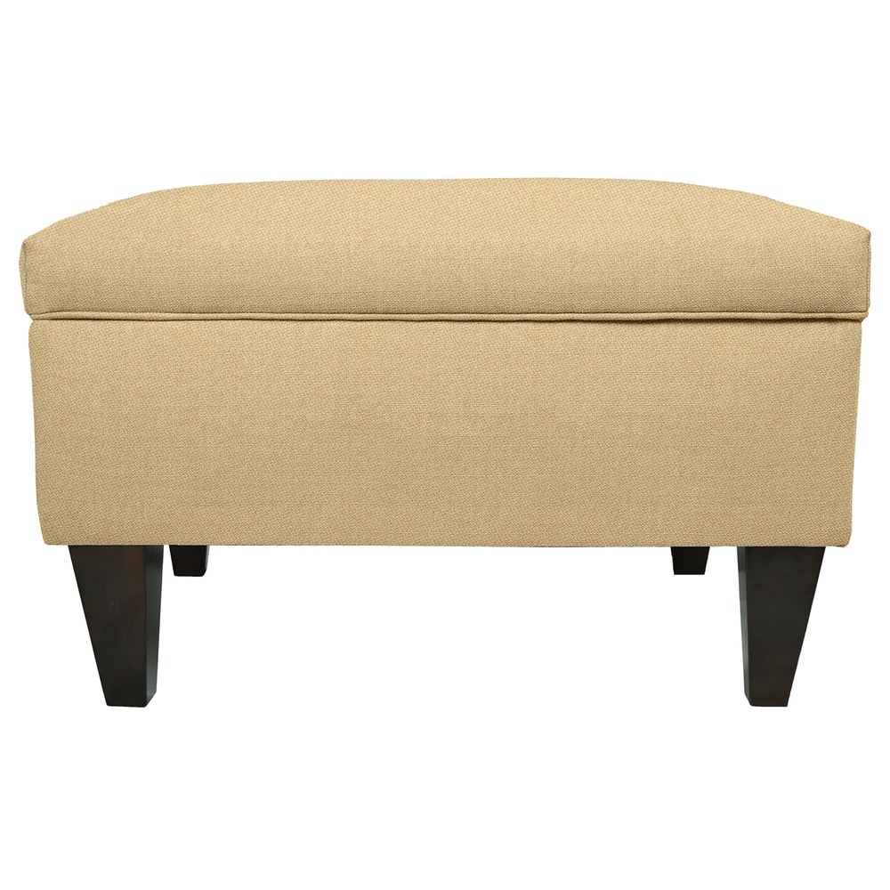 MJL Furniture Brooklyn DAWSON-7 Upholstered Square-legged Box Storage Ottoman