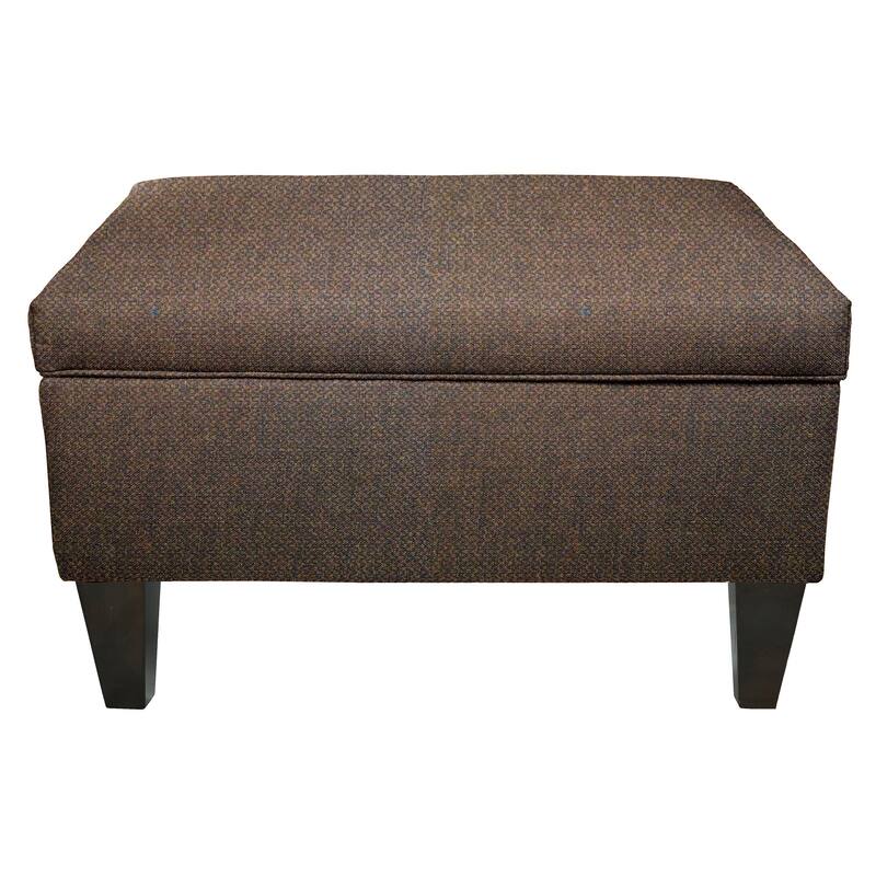 MJL Furniture Brooklyn DAWSON-7 Upholstered Square-legged Box Storage Ottoman