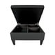preview thumbnail 18 of 17, MJL Furniture Manhattan Allure Upholstered Organizational Cocktail Ottoman Table