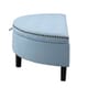 preview thumbnail 15 of 21, Chic Home Jacqueline Linen Half Moon Storage Ottoman