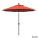 preview thumbnail 27 of 99, Pompano 9ft Crank Lift Push Button Tilt Round Patio Umbrella by Havenside Home, Base Not Included Sunset