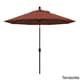 preview thumbnail 47 of 99, Pompano 9ft Crank Lift Push Button Tilt Round Patio Umbrella by Havenside Home, Base Not Included Terracotta