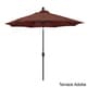 preview thumbnail 72 of 99, Pompano 9ft Crank Lift Push Button Tilt Round Patio Umbrella by Havenside Home, Base Not Included Terrace Adobe