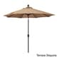 preview thumbnail 57 of 99, Pompano 9ft Crank Lift Push Button Tilt Round Patio Umbrella by Havenside Home, Base Not Included