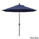 preview thumbnail 82 of 99, Pompano 9ft Crank Lift Push Button Tilt Round Patio Umbrella by Havenside Home, Base Not Included Navy Blue