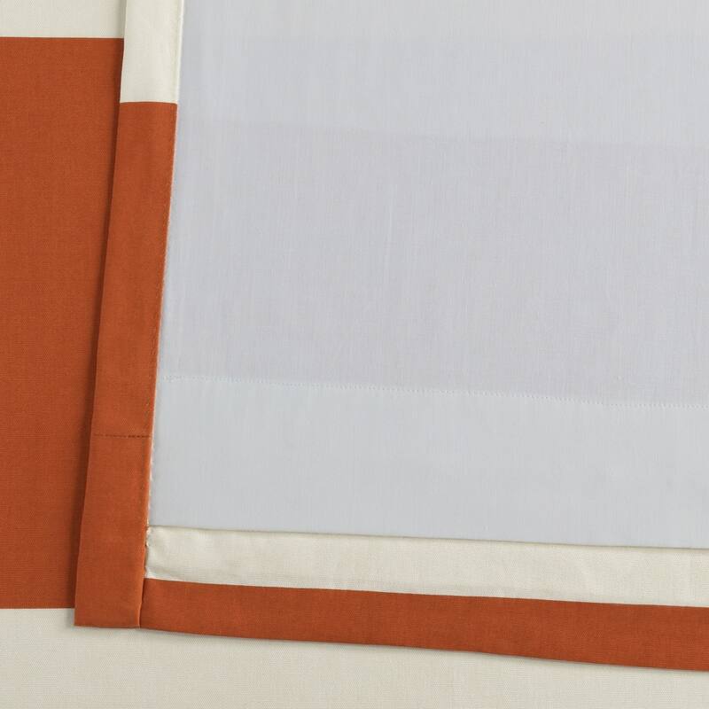 Exclusive Fabrics Metro Contemporary Cabana Cotton Horizontal Stripe 120-inch Curtain (1 Panel)