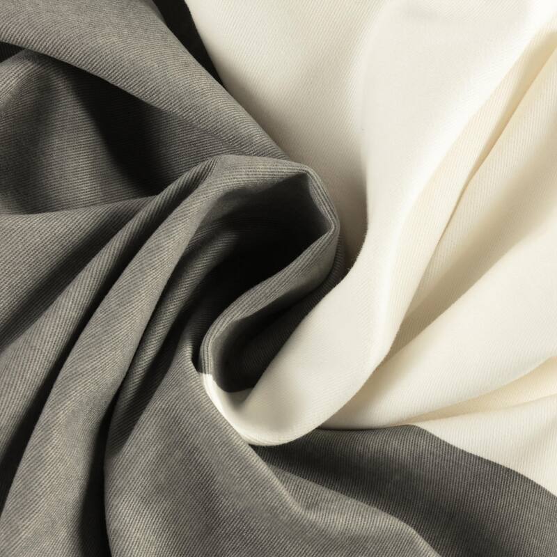 Exclusive Fabrics Metro Contemporary Cabana Cotton Horizontal Stripe 120-inch Curtain (1 Panel)