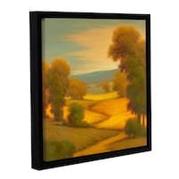 Pierre's 'Amber Outlook I' Gallery Wrapped Floater-framed Canvas - Bed ...